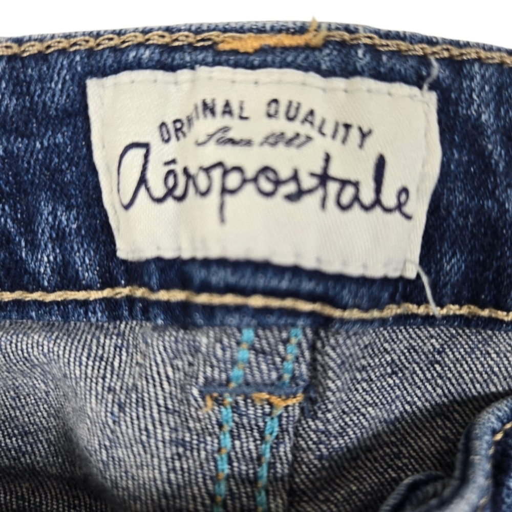 Aeropostale Distressed Denim Shorts Kids Sz 7/8 - Picture 3 of 5